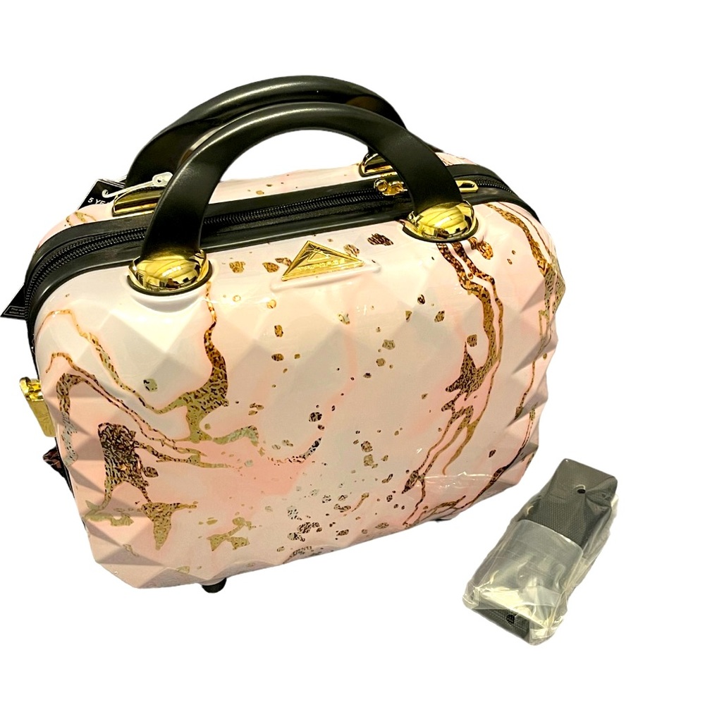 🌻NWT Triforce Rose Gold Marble Travel Beauty case